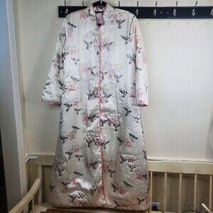 WILDLIFE FEDERATION LOUNGE coat hummingbird Asian kimono king robe small